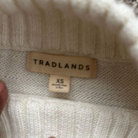 Tradlands Relaxed fit Ivory Alpaca Blend Sweater XS - Picture 5 of 6